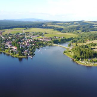 Camping Resort Frymburk - aerial photo